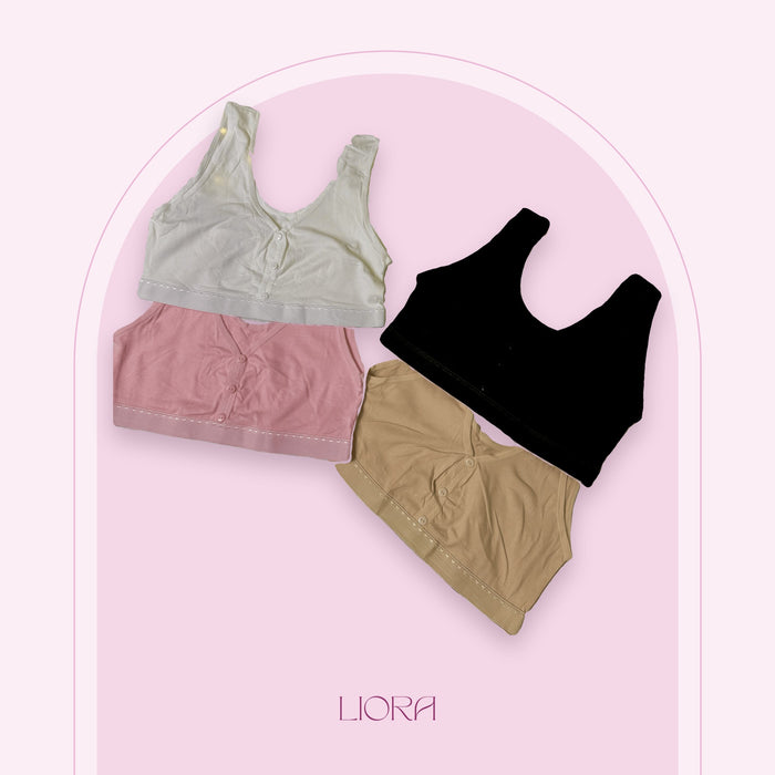 Broad strap bra